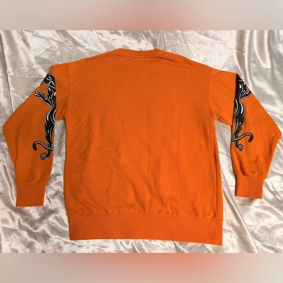 Vibrant Orange Y2K Crewneck Sweater - Picture 2 of 5